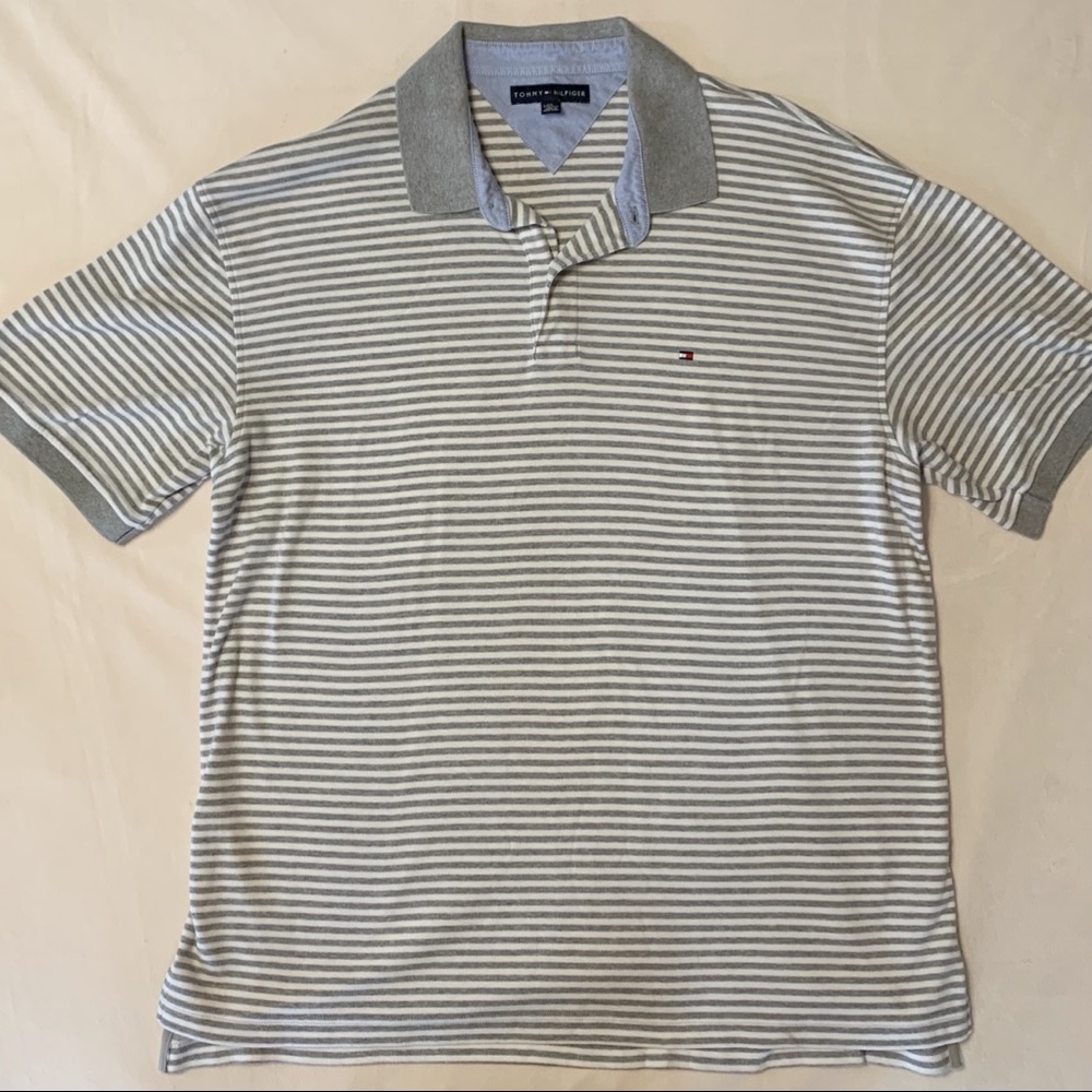 Tommy Hilfigure 1/4 button up polo tee